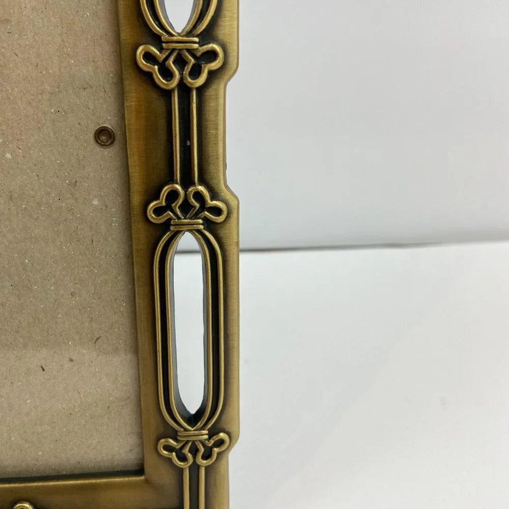 Vintage BURNES Bronze Metal Picture Frame